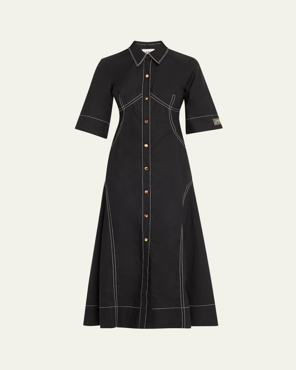 Cotton Poplin Shirtdress